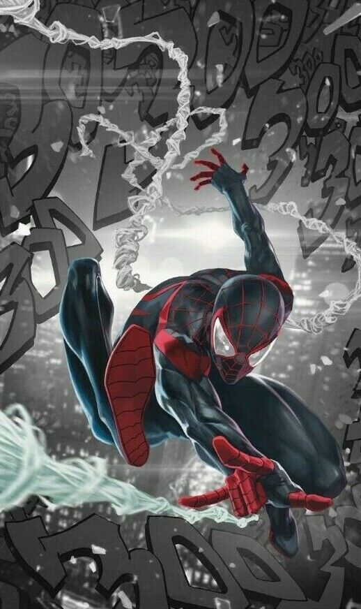 Miles Morales Spider-man #19 Exclusive ASM #300 Homage Color Splash Variant Skan Srisuwan