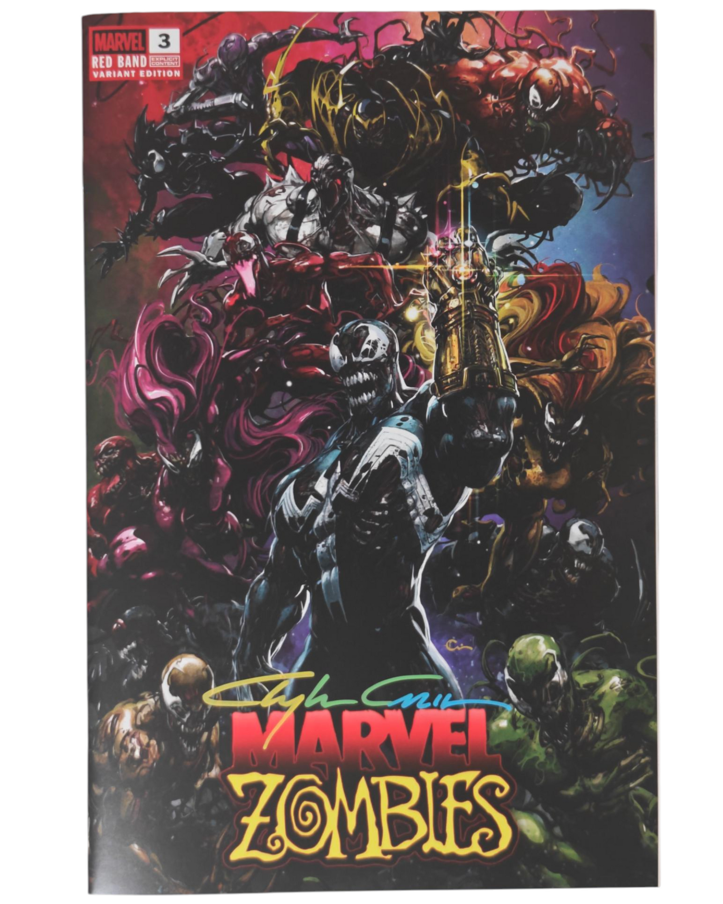 Marvel Zombies #3 Red Band Clayton Crain Variant Signed