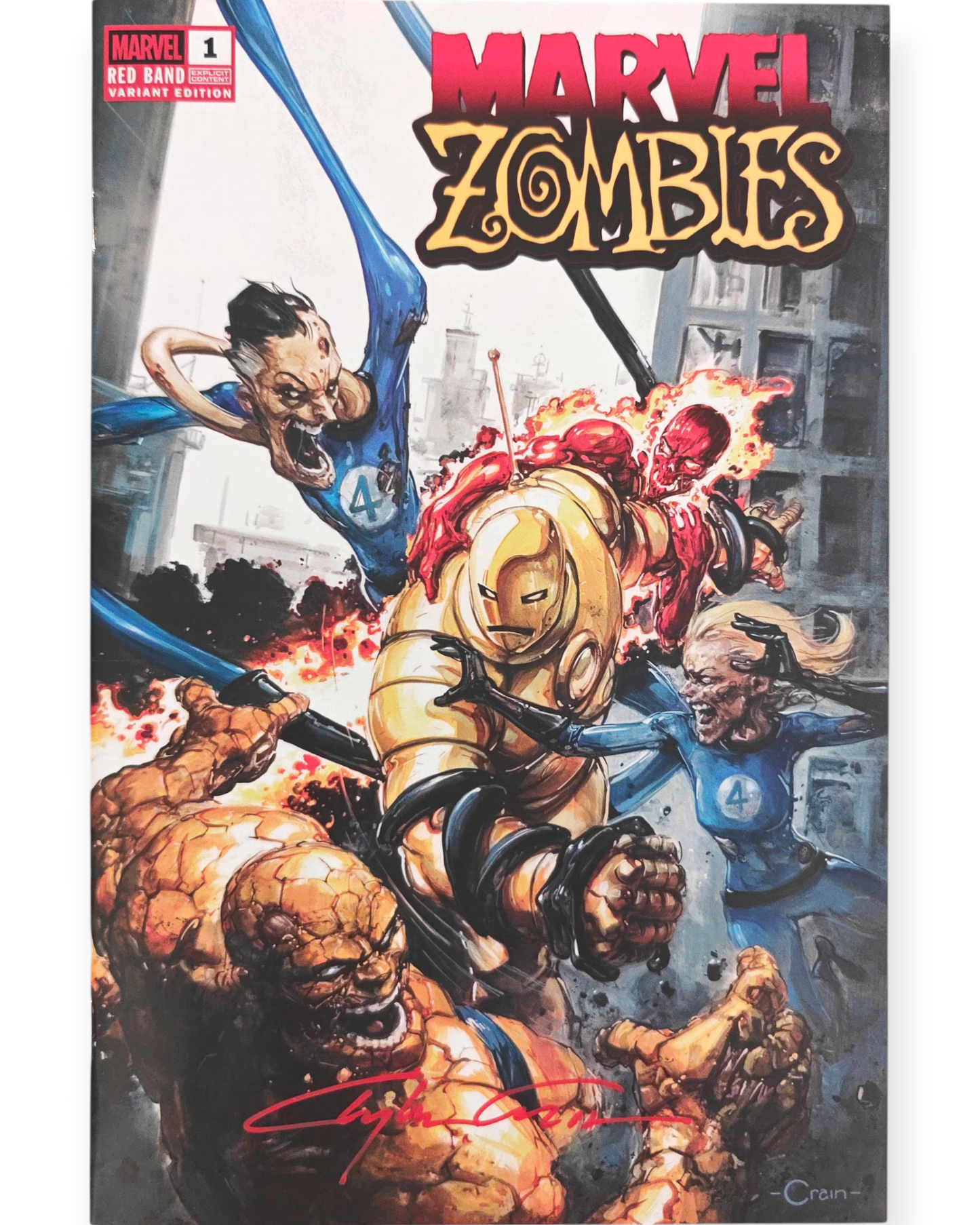 Marvel Zombies: Red Band #1 Clayton Crain Signed Variant
