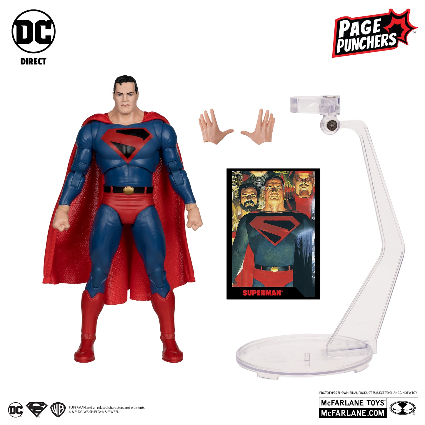 McFarlane DC Direct Superman (Kingdom Come) 7in Figure with Comic (Page Punchers)