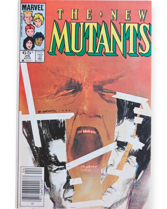 New Mutants #26 Newsstand Sienkiewicz (1984)