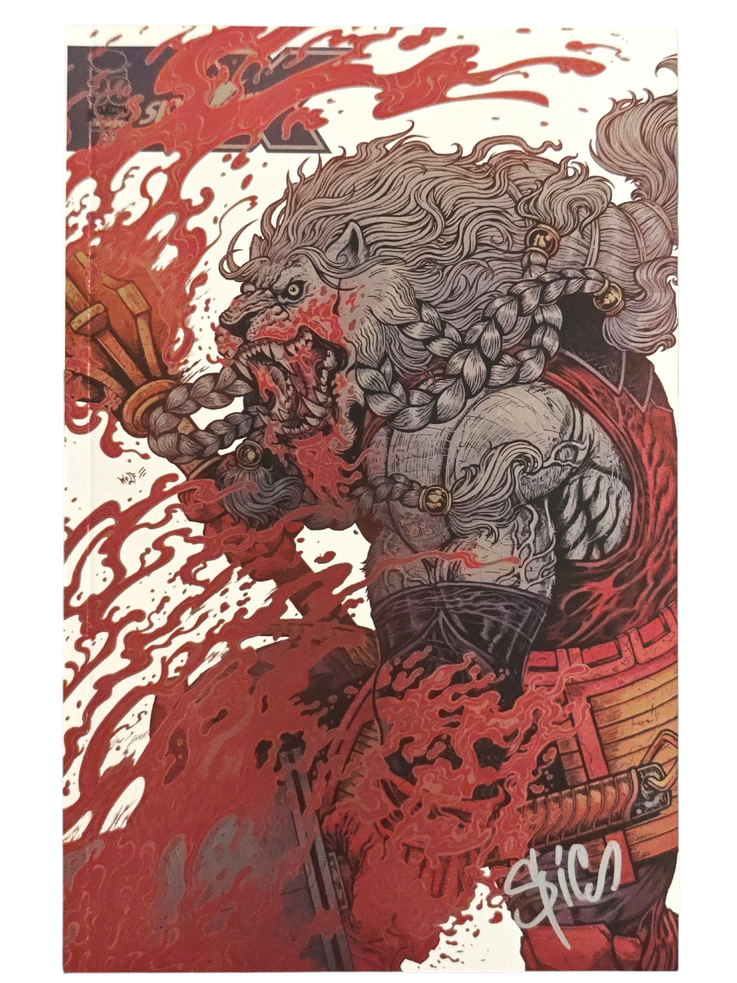 Skybound X #25 Battle Beast Comic Vault Live Foil Variant Maria Wolf Signed by Mike Spicer