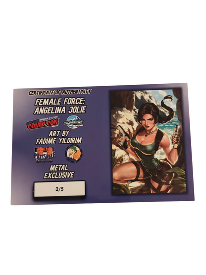 Female Force Angelina Jolie #1 Fadame Yildirim NYCC 2025 Tomb Raider Cover A & B