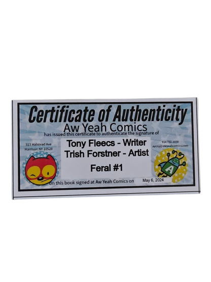 Feral #1 Dawn of The Dead Movie Poster Homage 2x Signed w/ COA