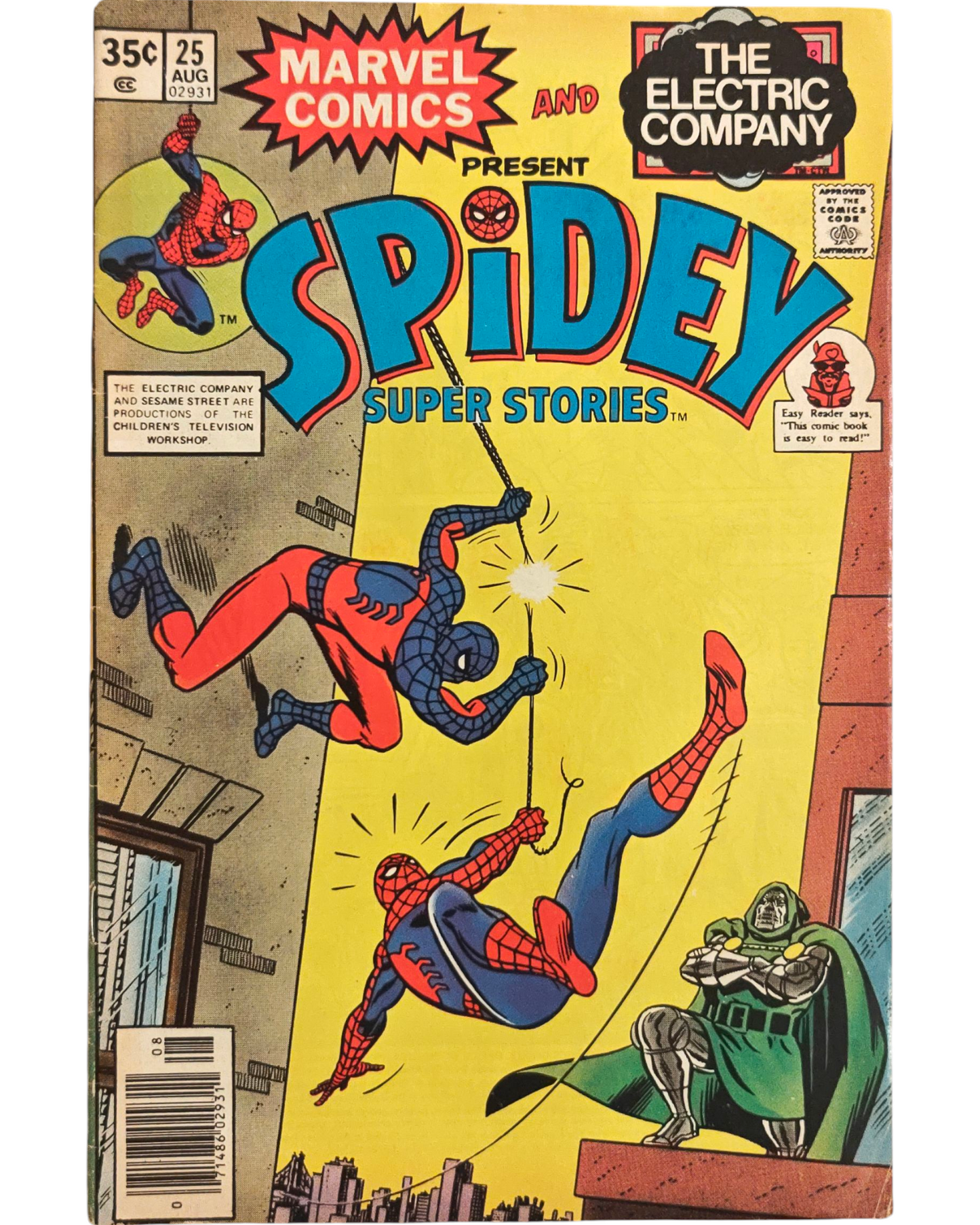 Marvel Comics and the Electric Company Present: Spidey Super Stories #25 🔑 | Web-Man | John Romita Sr.