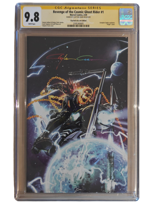 Revenge of the Cosmic Ghost Rider #1 CGC Signature Series Clayton Crain Infinity Signature