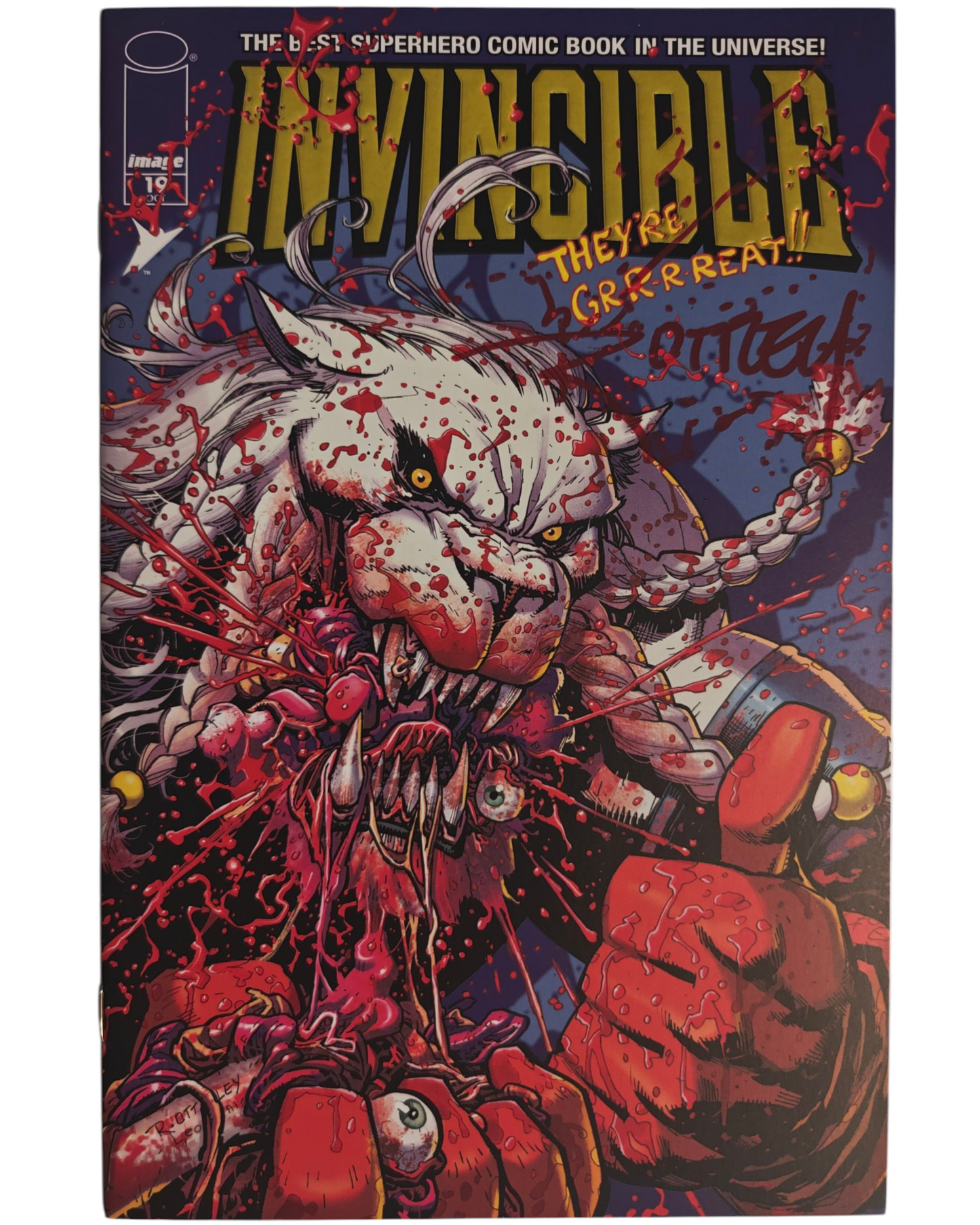 Invincible #19 NYCC Ryan Ottley Bloody Signature Exclusive
